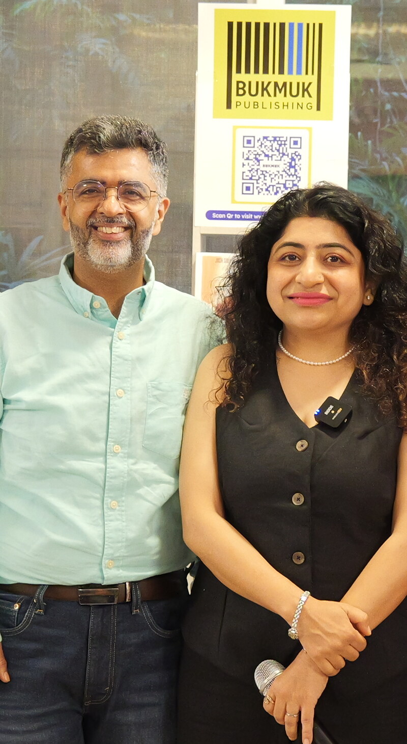 Shefali Malhotra and Abhinav Girotra, co-founders of Bukmuk